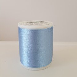 Fil à broder Madeira Rayon Uni 1000 m Bleu layette 1075