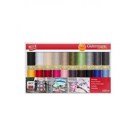 Fil à coudre 20 bobines universelles