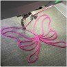 Dispositif pour broderie à fil couché