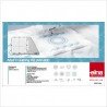 Kit de quilting avec cerceau carré - ASQ22 - 220 x 220 mm