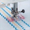 Pied pour point satin avec guides intégrés 5-7mm