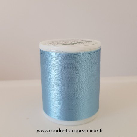 Fil à broder Madeira Rayon Uni 1000 m Bleu clair 1132