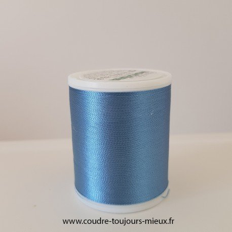 Fil à broder Madeira Rayon Uni 1000 m Bleu country 1028